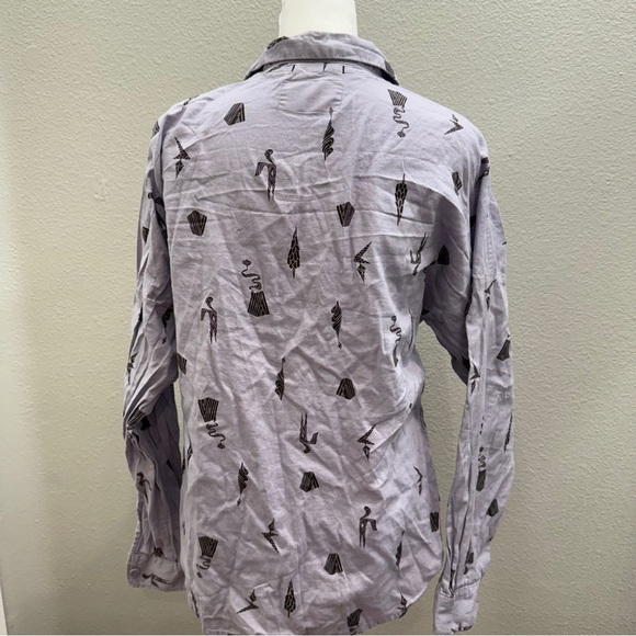 REI Womens Shirt Size Medium Purple Cooperative Lavender Button Down Top - Picture 4 of 8